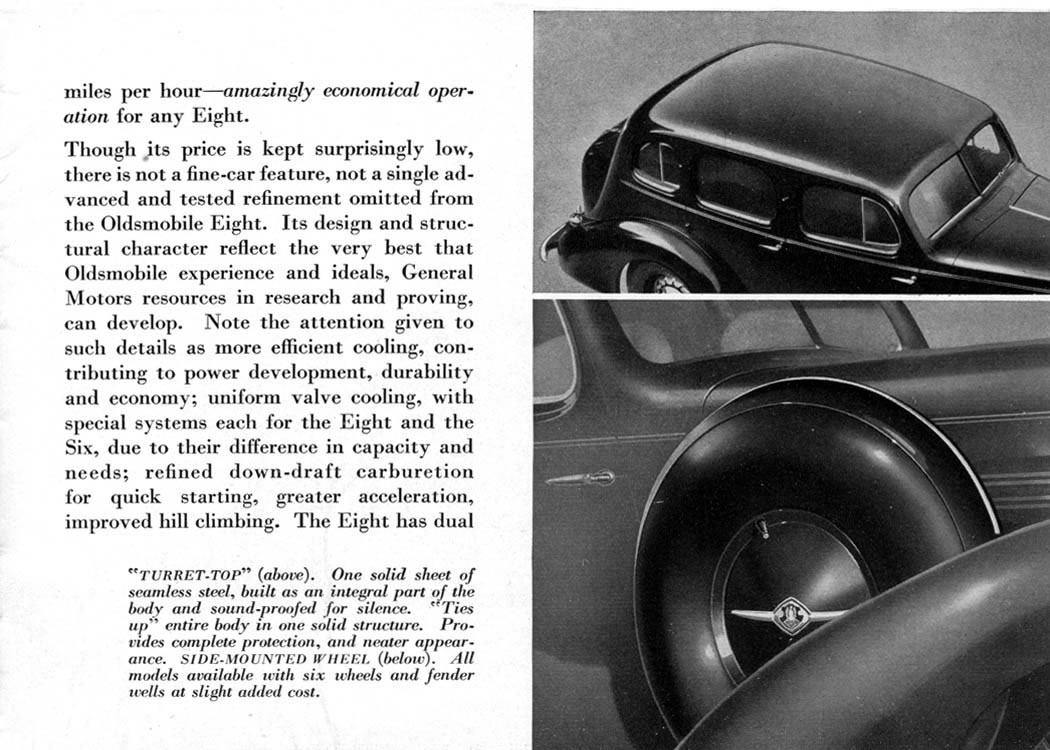 1935 Oldsmobile Motor Cars Brochure Page 13